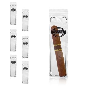 Poly Zippered Cigar Bags (3x10 in) - 1000 Pack, 2 Mil Thickness