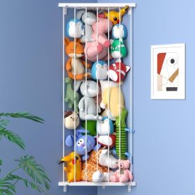 Corner Stuffed Animal Storage Toy Organizer: Kids Room Stuffed Animal Holder Length Adjustable Plushie Toys Shelf - Large Corner Plush Toys Stora