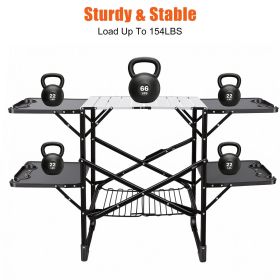 Foldable Aluminum Camping Kitchen Table Heat Resistant Tabletop Detachable Lamper