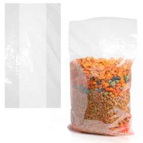 Gusseted Plastic Bags for Food (15 x 9 x x 24 Inches), 2 Mil Thickness, Pack of 600
