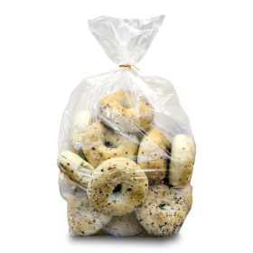 Clear Gusseted Poly Bags (12x8x30in), 3 Mil Thickness, Pack of 250