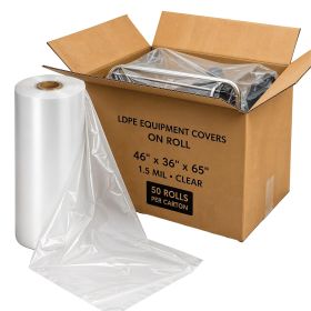Clear 46x36x65 Low Density Polyethylene (LDPE) Equipment Covers