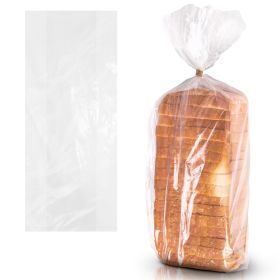 Gusseted Clear Plastic Bread Bags (8x18in, 1 Mil, 1000 Count)