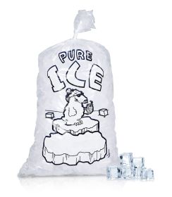 Pack of 500 Wicketed Wicketed Ice Bags (13.5 x 28) - 2 mil Thickness, BPA-Free, Puncture-Proof