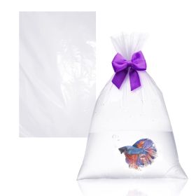 Clear Plastic Fish Bags (10x24 Inch, 2 Mil Thickness, 1000 Count)