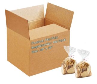 Clear Plastic Bags for Packaging (30x36in, 100ct), 4 Mil Thickness, Tear-Resistant Polyethylene