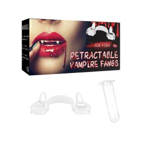 Retractable Vampire Fangs Teeth, Realistic Reusable Halloween Cosplay Fangs For Halloween Party Costume RolePlay (Option: 1box)