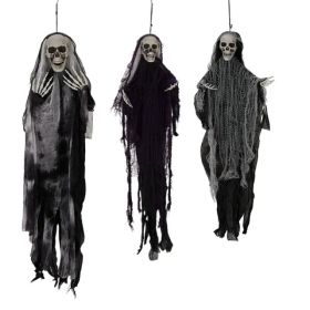 3 Pack Hanging Halloween Skeleton Ghosts Decorations, Grim Reapers For Best Halloween Outdoor Decorations (Option: HalloweenDecoration)