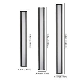 1pc Magnetic Knife Strips; Stainless Steel Magnetic Knife Bar - Use As Knife Holder; Knife Rack; Knife Strip; Kitchen Utensil Holder And Tool Hol (size: 18 Inch)
