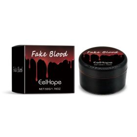 Fake Blood Gel, Halloween Realistic Fake Blood Makeup For Cosplay, Zombie Vampire SFX Makeup, 50g (Option: 1box)