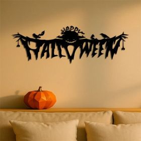 CIFbuy Gothic Halloween Metal Wall Art Decor For Living Room Bedroom Spooky Indoor Gothic Accents Horror Theme Party(TikTok, Temu Pick-up Service (Option: defaulttitle)